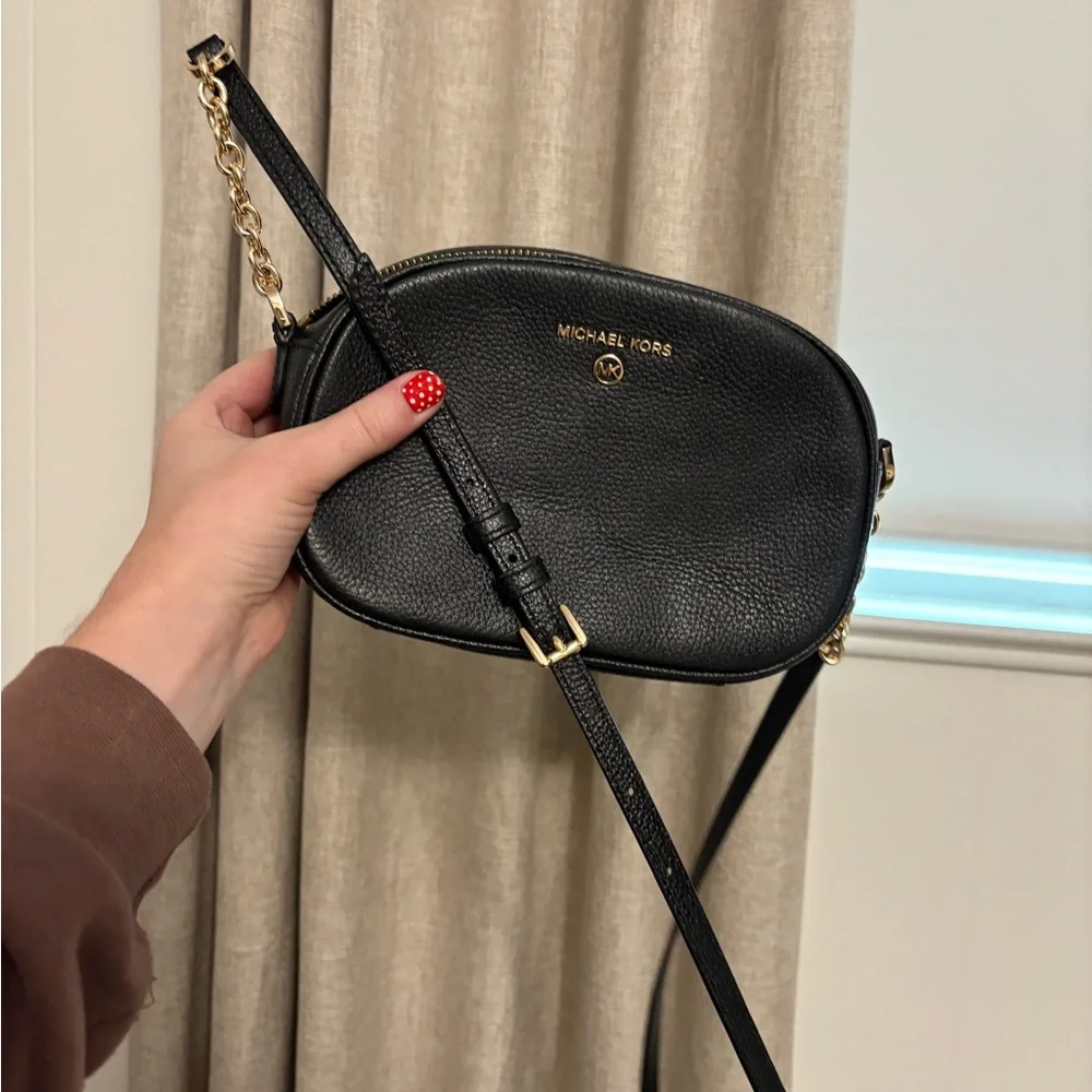Michael Kors Black and Gold Crossbody Bag - Picture 9 of 9